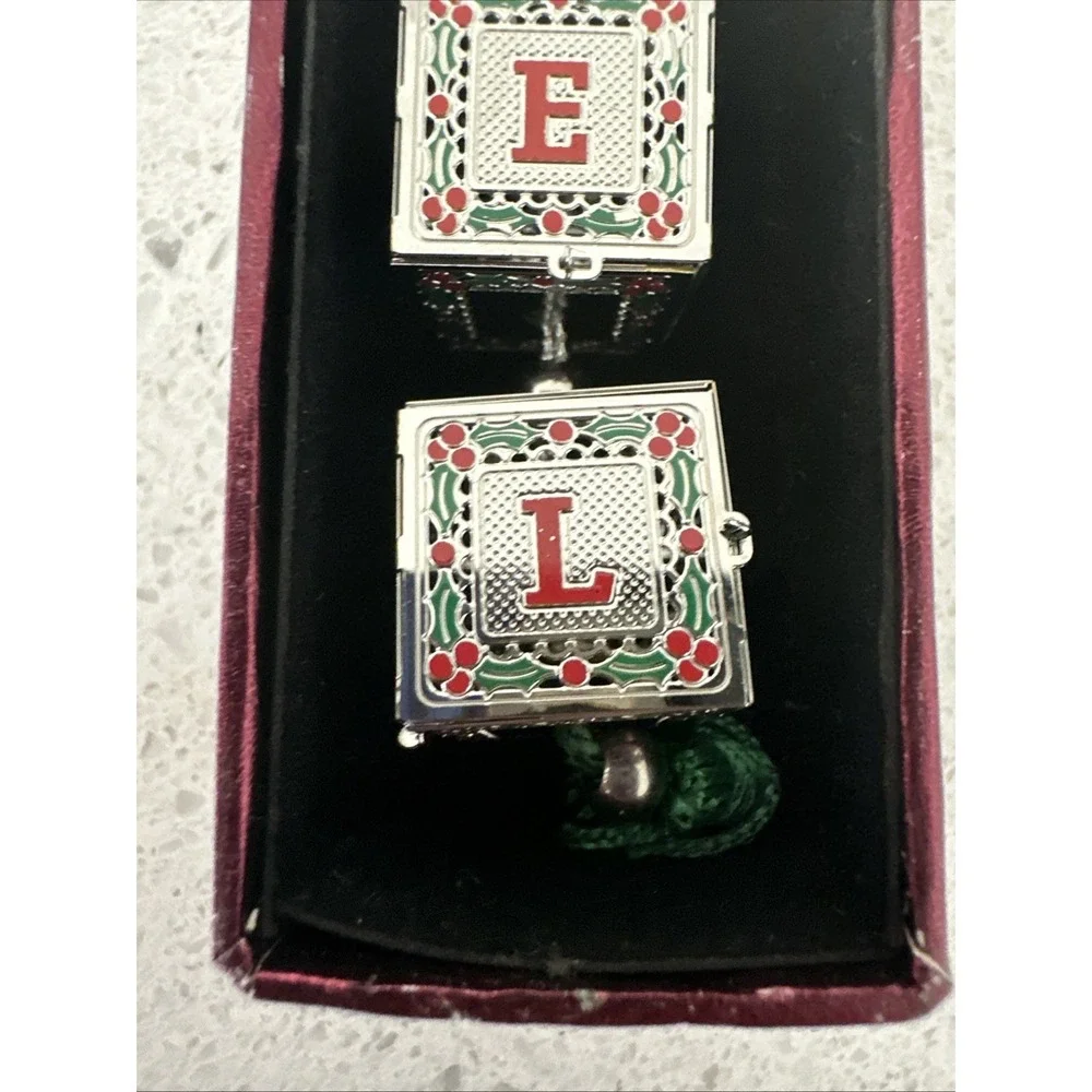 Towle Silversmiths NOEL‎ Building Blocks Ornament T077114 NIB